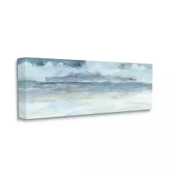 Cloudy Ocean Waves Canvas Art Print, 48x20 in.