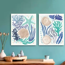 Coastal Icons Canvas Art Prints, Set of 2