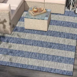 Coastal Stripes Indoor/Outdoor Area Rug, 5x7