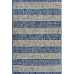 Coastal Stripes Outdoor Area Rug, 7x9