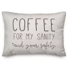 Coffee For My Sanity Indoor/Outdoor Lumbar Pillow