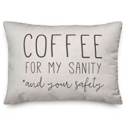 Coffee For My Sanity Indoor/Outdoor Lumbar Pillow