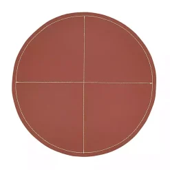 Cognac Faux Leather Placemats, Set of 4