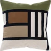 Colorblock Accent Throw Pillow