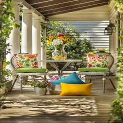 Colorful Floral Outdoor Chair Cushion