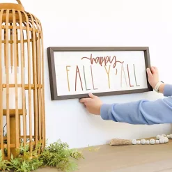 Colorful Happy Fall Yall Framed Plaque