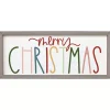 Colorful Merry Christmas Wall Plaque