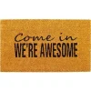 Come In We're Awesome Coir Doormat