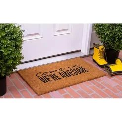 Come In We're Awesome Coir Doormat