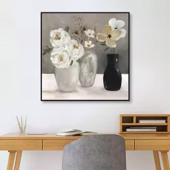 Contrasting Focus Framed Canvas Art Print