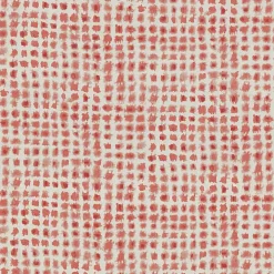 Coral Checkered Outdoor Chair Cushion