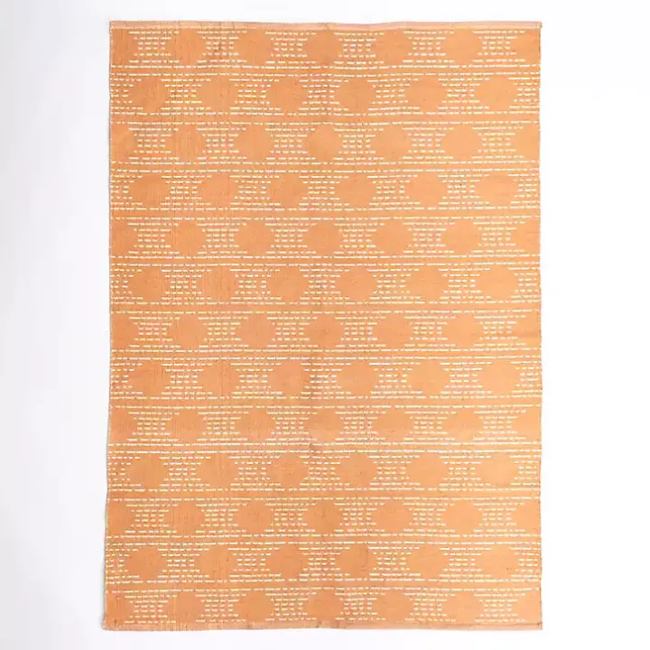 Coral Shibori Outdoor Area Rug, 5x7