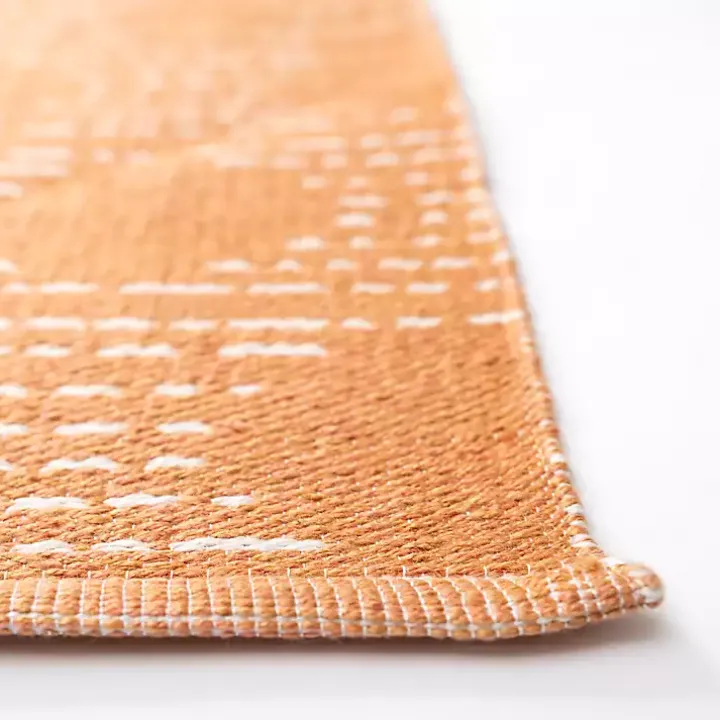 Coral Shibori Outdoor Area Rug, 5x7