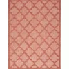 Coral Trellis Indoor/Outdoor Area Rug, 6x9