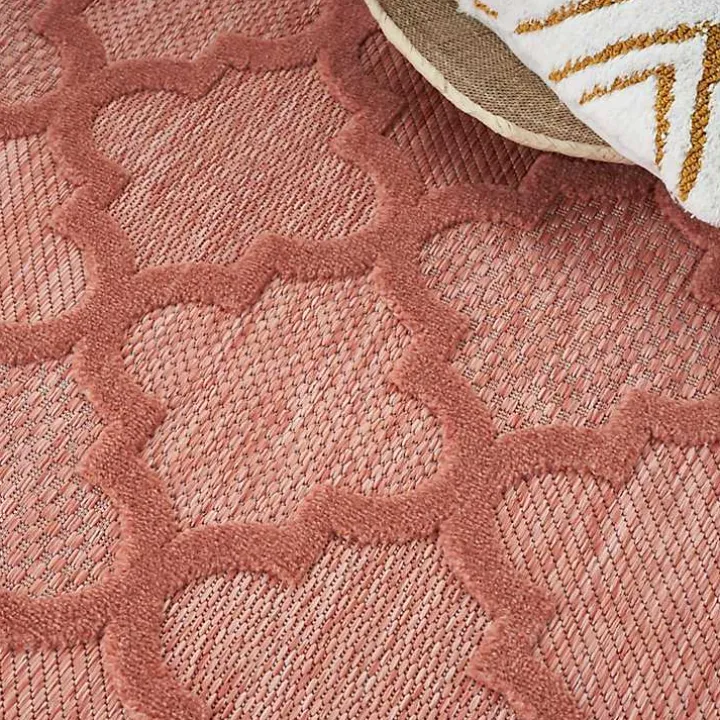 Coral Trellis Indoor/Outdoor Area Rug, 6x9