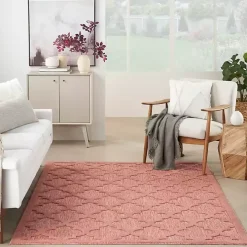 Coral Trellis Indoor/Outdoor Area Rug, 6x9