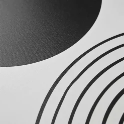 Cosmic Curl Geometric 3-pc. Grayscale Wall Art