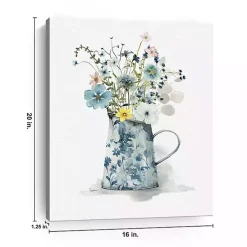 Cottage Garden Blues II Canvas Art Print