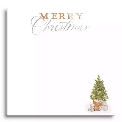 Cottage Tree Merry Christmas Dry Erase Board