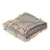 Cotton Fringe Eclectic Tufted Throw