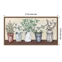 Country Cuttings Framed Canvas Art Print