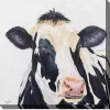 Cow Portrait Outdoor Canvas Art Print