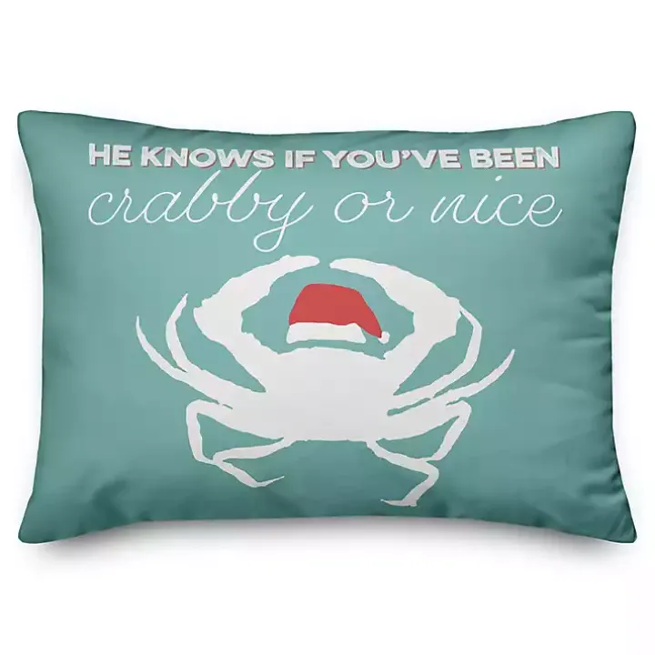 Crabby or Nice Accent Pillow