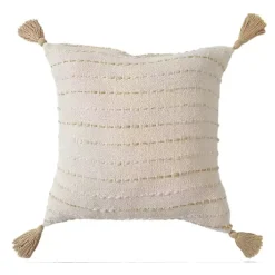 Cream & Neutral Ombre Dash Throw Pillow