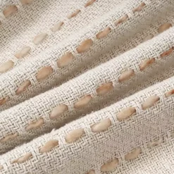 Cream & Terracotta Ombre Dash Throw Pillow
