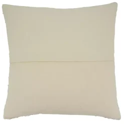 Cream Textured Stripes Decorative Throw Pillow