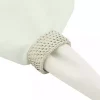 Cream Woven Rattan Oval Napkin Rings, Set of 4