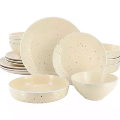 Cream Yellow Emilia Stoneware 16pc. Dinnerware Set
