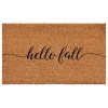 Cursive Hello Fall Coir Doormat, 24x48