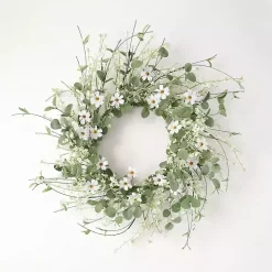 Daisy and Eucalyptus Wreath
