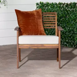 Dark Brown Zane Outdoor Club Chair