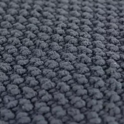 Dark Gray Woven Nubby Pillow