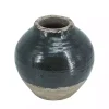 Dark Green Two-Tone Round Vase