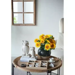 Dark Green Two-Tone Round Vase