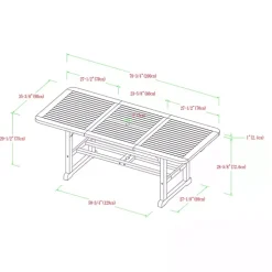 Dark Wood Slat Back 4-pc. Outdoor Dining Set