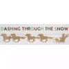 Dashing Through the Snow Horses Wall Plaque