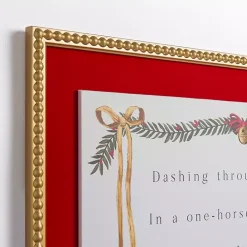 Dashing Through the Snow Velvet Framed Art Print