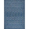 Davon Blue Moroccan Trellis Outdoor Rug, 5x8