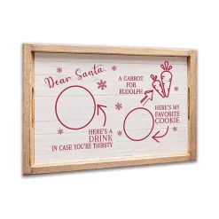 Dear Santa Wooden Decorative Tray