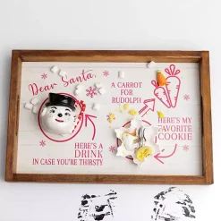 Dear Santa Wooden Decorative Tray