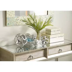 Decorative Mussel Shell Wood Boxes, Set of 2