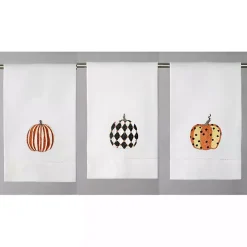 Decorative Pumpkin Hand Towels, Set of 6