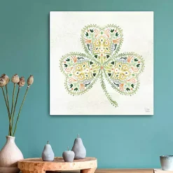 Decorative Shamrock Canvas Art Print