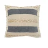 Denim Blue Braided Stripe Throw Pillow, 20 in.