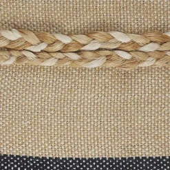 Denim Blue Braided Stripe Throw Pillow, 24 in.