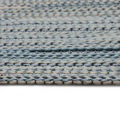 Denim Woven Lines Indoor/Outdoor Accent Rug, 2x2